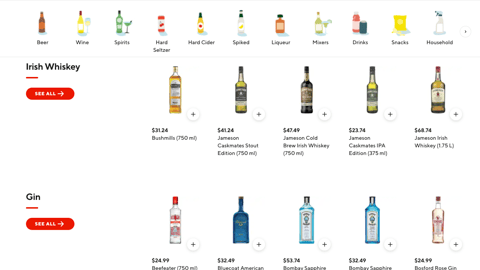 DoorDash 'Urban Pantry' Order Page
